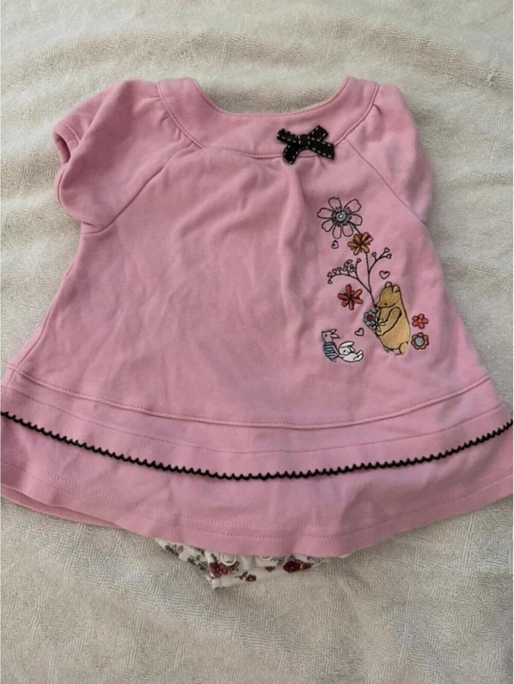 Vintage y2k wine the Pooh bodysuit dress